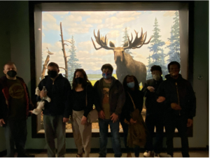 photo of group at academy of natural sciences museum